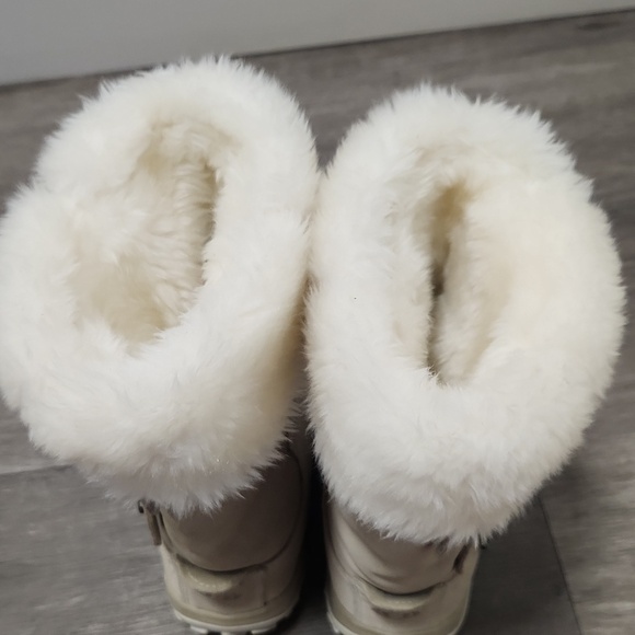 Salomon Lhasa Suede Contagrip Buckle Women's Cream Winter Boots - Picture 8 of 10